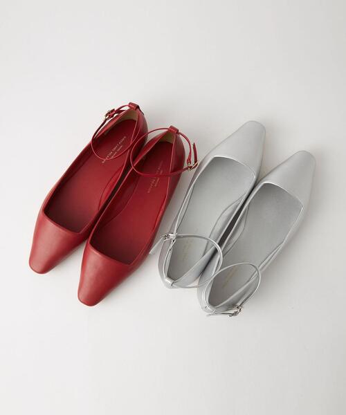 green label relaxing(グリーンレーベルリラクシング)の「スクエア2WAY フラットシューズ -撥水-(その他シューズ・レディース・ブラック/レッド/シルバー・22.5cm/23cm/23.5cm/24cm/24.5cm)」の14枚目の写真