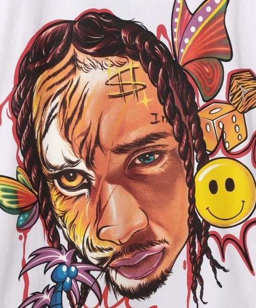 Evae mob（エヴァーモブ）の「EVAEMOB＋TYGA/エバーモブ＋タイガ/Tyga Collaboration Tee//コラボレーションTシャツ（Tシャツ/カットソー・メンズ・ホワイト・X-LARGE/LARGE）」の11枚目の写真