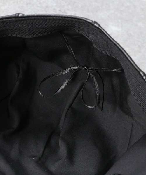 RAGEBLUE(レイジブルー)の「レザータッチハンチング/266060(ハンチング/ベレー帽・メンズ・ブラック/ダークグレー/ダークブラウン・FREE)」の7枚目の写真