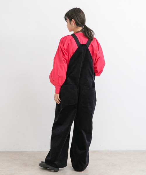 KBF(ケイビーエフ)の「コーデュロイWIDEサロペット(サロペット/オーバーオール・レディース・キャメル/ネイビー/グレー系その他・ONE)」の9枚目の写真