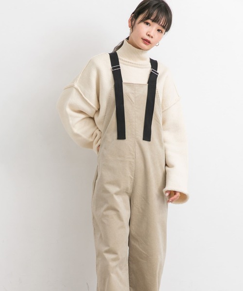 KBF(ケイビーエフ)の「コーデュロイWIDEサロペット(サロペット/オーバーオール・レディース・キャメル/ネイビー/グレー系その他・ONE)」の12枚目の写真