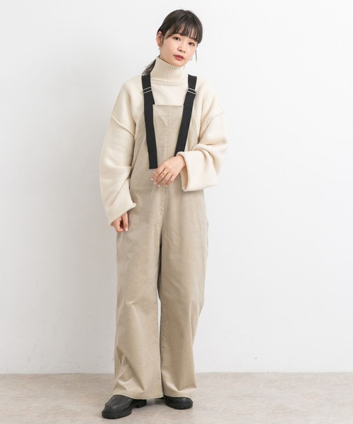 KBF（ケイビーエフ）の「コーデュロイWIDEサロペット