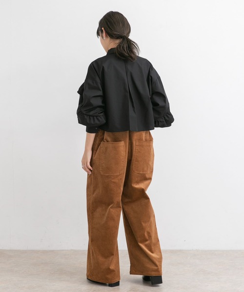 KBF(ケイビーエフ)の「コーデュロイWIDEサロペット(サロペット/オーバーオール・レディース・キャメル/ネイビー/グレー系その他・ONE)」の21枚目の写真