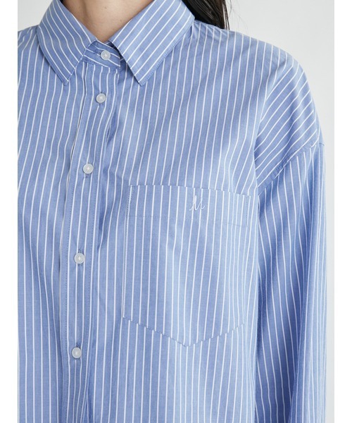 Mila Owen(ミラオーウェン)の「シャツカーブコクーンシルエットキャンペーンシャツ(シャツ/ブラウス・レディース・ブラック/オリーブ/オレンジ/ラベンダー/サックスブルー/ホワイト・FREE)」の21枚目の写真