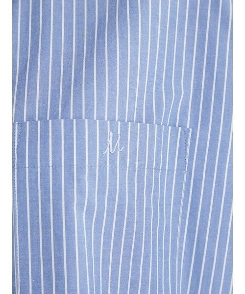 Mila Owen(ミラオーウェン)の「シャツカーブコクーンシルエットキャンペーンシャツ(シャツ/ブラウス・レディース・ブラック/オリーブ/オレンジ/ラベンダー/サックスブルー/ホワイト・FREE)」の12枚目の写真