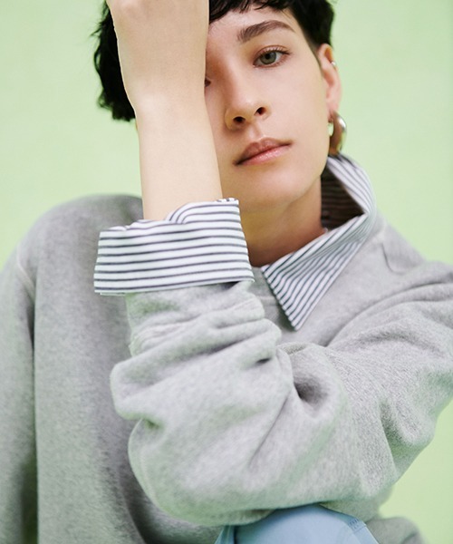 Mila Owen(ミラオーウェン)の「シャツカーブコクーンシルエットキャンペーンシャツ(シャツ/ブラウス・レディース・ブラック/オリーブ/オレンジ/ラベンダー/サックスブルー/ホワイト・FREE)」の19枚目の写真