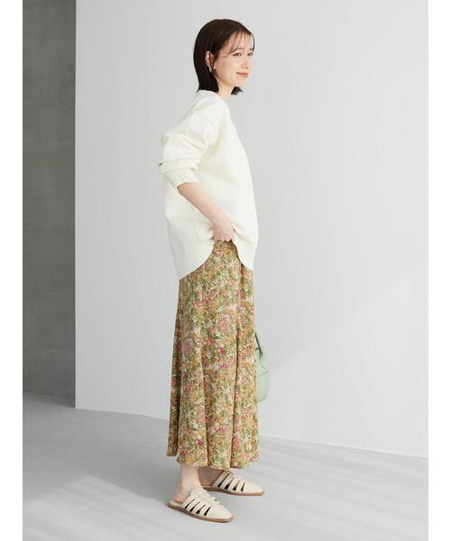 Green　Parks（グリーンパークス）の「かるくてゆったりニットプルオーバー＊（ニット/セーター・レディース・ブラック/パープル/オフホワイト/ピンク/グリーン・FREE）」の16枚目の写真