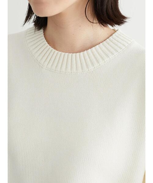 Green　Parks（グリーンパークス）の「かるくてゆったりニットプルオーバー＊（ニット/セーター・レディース・ブラック/パープル/オフホワイト/ピンク/グリーン・FREE）」の17枚目の写真