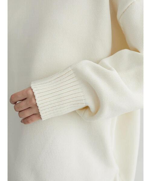 Green　Parks（グリーンパークス）の「かるくてゆったりニットプルオーバー＊（ニット/セーター・レディース・ブラック/パープル/オフホワイト/ピンク/グリーン・FREE）」の18枚目の写真