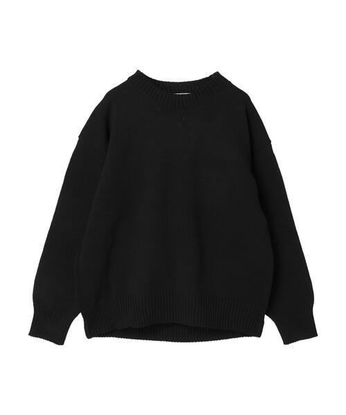 Green　Parks（グリーンパークス）の「かるくてゆったりニットプルオーバー＊（ニット/セーター・レディース・ブラック/パープル/オフホワイト/ピンク/グリーン・FREE）」の6枚目の写真