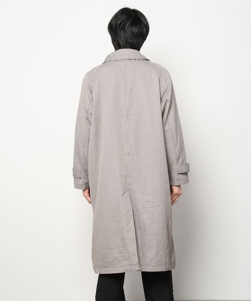 Beno（ビーノ）の「コットンツイル オーバーサイズ スプリング バルカラーコート（ステンカラーコート・メンズ・チャコールグレー/ライトグレー/ブラック/ベージュ/オフホワイト/オリーブ/ベージュ系その他/グレイッシュブルー・M/L）」の10枚目の写真