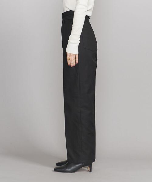BEAUTY&YOUTH UNITED ARROWS（ビューティーアンドユースユナイテッドアローズ）の「BY コットンサージ センタープレス ストレートパンツ -ウォッシャブル-◆（その他パンツ・レディース・ブラック/オフホワイト/ロイヤルブルー・S/M）」の6枚目の写真