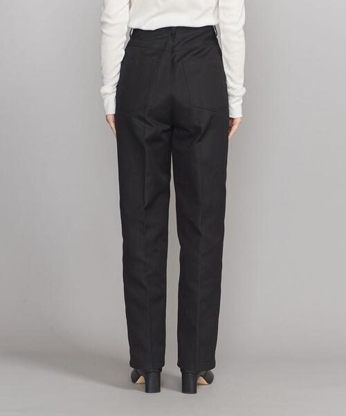BEAUTY&YOUTH UNITED ARROWS（ビューティーアンドユースユナイテッドアローズ）の「BY コットンサージ センタープレス ストレートパンツ -ウォッシャブル-◆（その他パンツ・レディース・ブラック/オフホワイト/ロイヤルブルー・S/M）」の8枚目の写真