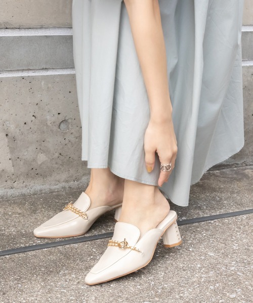 シューズ Randa ランダ のパンプス チェーンチャームミュールパンプス Dd を購入できます Randa パンプス チェーンチャームミュールパンプス パンプス Randa ランダ のファッション