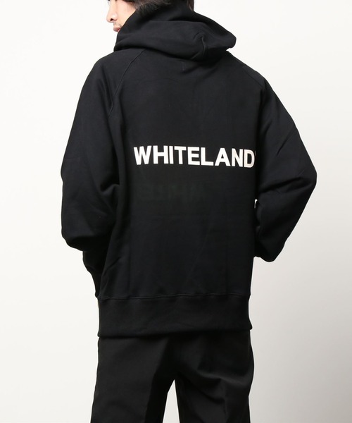 WHITELAND（ホワイトランド）の「WHITELAND/ホワイトランド/ロゴパーカー（パーカー・メンズ・アイボリー/ブラック/ブラウン・LARGE/X-LARGE/MEDIUM）」の3枚目の写真