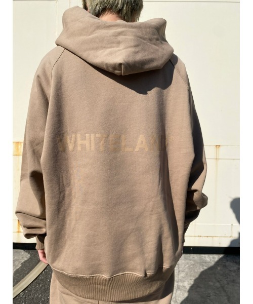 WHITELAND（ホワイトランド）の「WHITELAND/ホワイトランド/ロゴパーカー（パーカー・メンズ・アイボリー/ブラック/ブラウン・LARGE/X-LARGE/MEDIUM）」の8枚目の写真