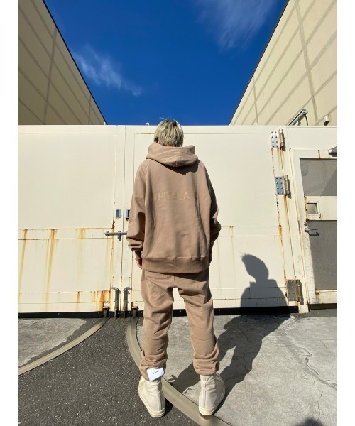 WHITELAND（ホワイトランド）の「WHITELAND/ホワイトランド/ロゴパーカー（パーカー・メンズ・アイボリー/ブラック/ブラウン・LARGE/X-LARGE/MEDIUM）」の5枚目の写真