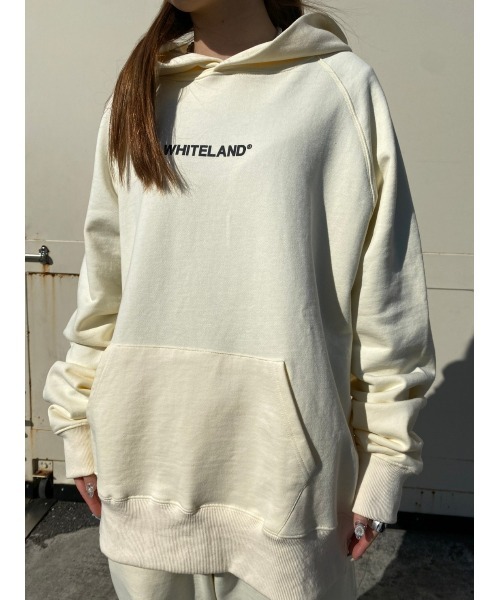 WHITELAND（ホワイトランド）の「WHITELAND/ホワイトランド/ロゴパーカー（パーカー・メンズ・アイボリー/ブラック/ブラウン・LARGE/X-LARGE/MEDIUM）」の9枚目の写真