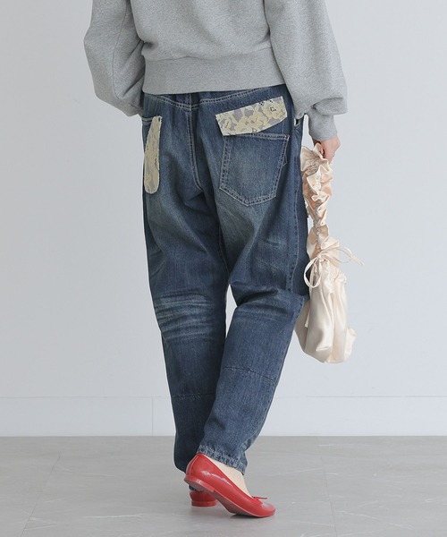 レースサルエルデニムパンツ』（デニムパンツ）｜somari imagination