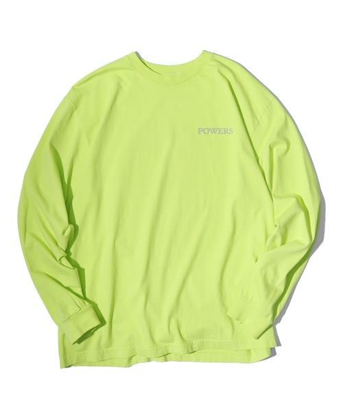POWERS(パワーズ)の「POWERS/パワーズ DOGS LS TEE ロングスリーブTシャツ(Tシャツ/カットソー・メンズ・ライム/グリーン/パープル・L/M/XL)」の12枚目の写真