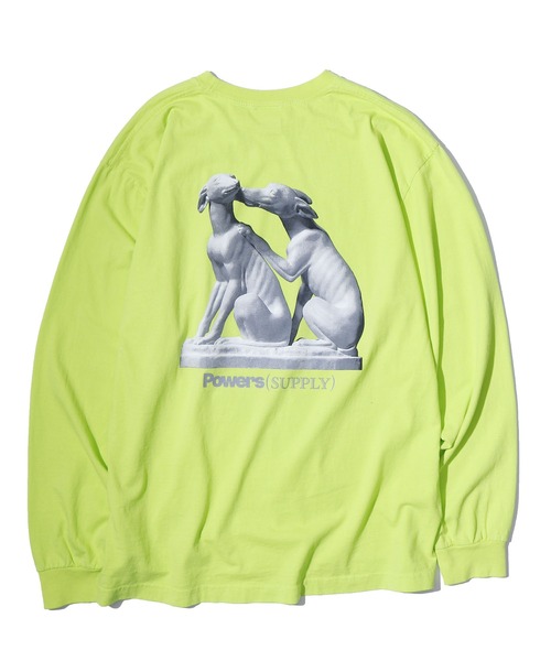 POWERS(パワーズ)の「POWERS/パワーズ DOGS LS TEE ロングスリーブTシャツ(Tシャツ/カットソー・メンズ・ライム/グリーン/パープル・L/M/XL)」の14枚目の写真