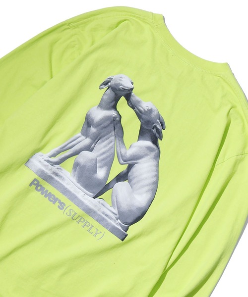 POWERS(パワーズ)の「POWERS/パワーズ DOGS LS TEE ロングスリーブTシャツ(Tシャツ/カットソー・メンズ・ライム/グリーン/パープル・L/M/XL)」の15枚目の写真