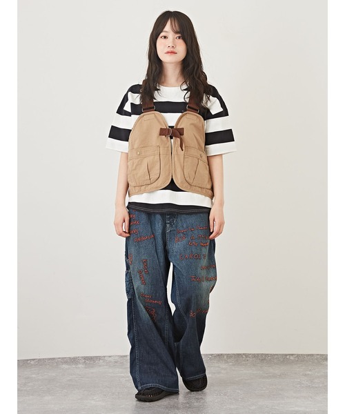 GQ1364◇yamane EVISU : デニム ハンティングベスト GQ1364◇yamane EVISU : デニム ハンティングベスト - メルカリ