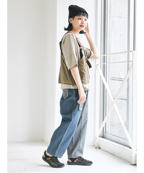 GQ1364◇yamane EVISU : デニム ハンティングベスト