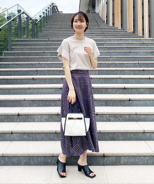 OPAQUE.CLIP（オペークドットクリップ）の「◆スクエアトゥシリンダーヒールミュール（サンダル・レディース・ブラック/ダークグリーン/オフホワイト・02/03）」の13枚目の写真