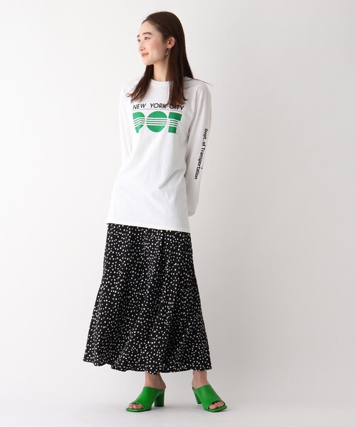 OPAQUE.CLIP（オペークドットクリップ）の「◆スクエアトゥシリンダーヒールミュール（サンダル・レディース・ブラック/ダークグリーン/オフホワイト・02/03）」の16枚目の写真