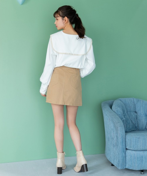 fifth(フィフス)の「フラワー刺繍ビッグカラーブラウス(シャツ/ブラウス・レディース・ホワイト・M)」の6枚目の写真