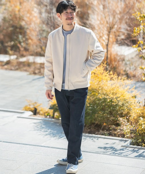 ITEMS URBANRESEARCH（アイテムズ アーバンリサーチ）の「フェイクスエードMA-1（MA-1・メンズ・チャコールグレー/ブラック/ベージュ/カーキ・MEDIUM/LARGE）」の12枚目の写真