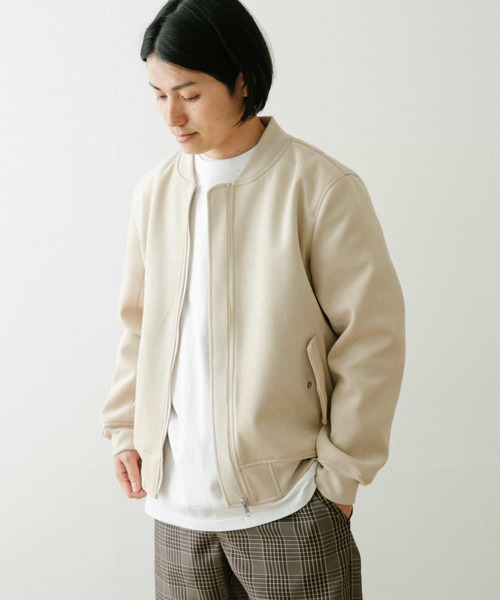 ITEMS URBANRESEARCH（アイテムズ アーバンリサーチ）の「フェイクスエードMA-1（MA-1・メンズ・チャコールグレー/ブラック/ベージュ/カーキ・MEDIUM/LARGE）」の17枚目の写真