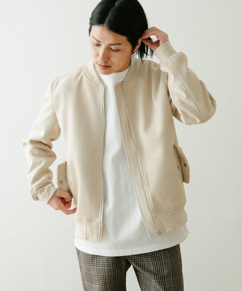 ITEMS URBANRESEARCH（アイテムズ アーバンリサーチ）の「フェイクスエードMA-1（MA-1・メンズ・チャコールグレー/ブラック/ベージュ/カーキ・MEDIUM/LARGE）」の19枚目の写真