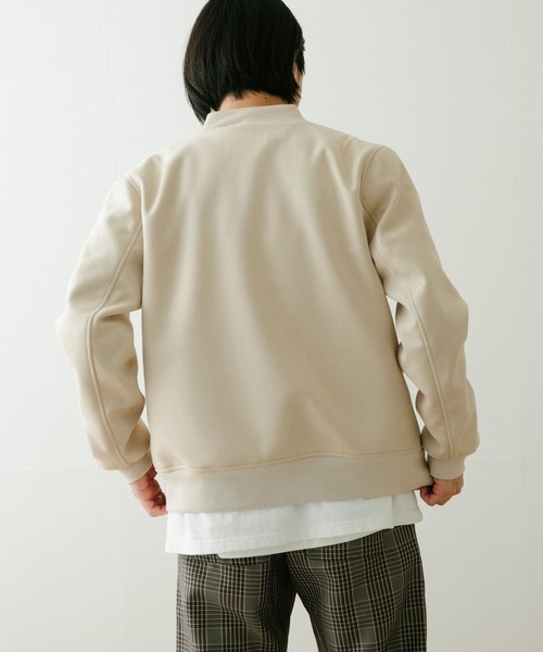 ITEMS URBANRESEARCH（アイテムズ アーバンリサーチ）の「フェイクスエードMA-1（MA-1・メンズ・チャコールグレー/ブラック/ベージュ/カーキ・MEDIUM/LARGE）」の22枚目の写真