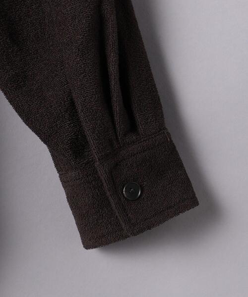 AURALEE（オーラリー）の「＜AURALEE（オーラリー）＞ テリー シャツブルゾン■■■（シャツ/ブラウス・メンズ・ブラウン・3/4/5）」の4枚目の写真