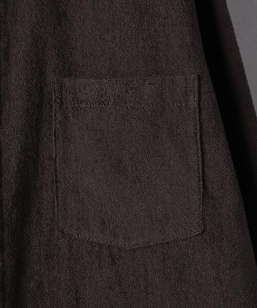 AURALEE（オーラリー）の「＜AURALEE（オーラリー）＞ テリー シャツブルゾン■■■（シャツ/ブラウス・メンズ・ブラウン・3/4/5）」の6枚目の写真