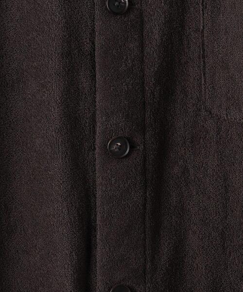 AURALEE（オーラリー）の「＜AURALEE（オーラリー）＞ テリー シャツブルゾン■■■（シャツ/ブラウス・メンズ・ブラウン・3/4/5）」の8枚目の写真