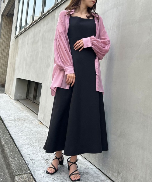 INGNI（イング）の「ラメシアーBIG／シャツ（シャツ/ブラウス・レディース・ブルー/イエロー/アイボリー/ピンク/ミント/ピンク系/ブラウン/パープル・M）」の13枚目の写真