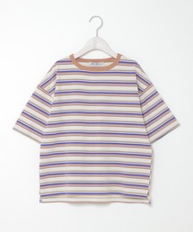 カラフルボーダーリンガーTシャツ