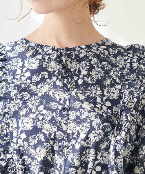 ROPE' PICNIC(ロペピクニック)の「【HitoHana×ROPE' PICNIC】花柄ワンピース(ワンピース・レディース・ブルー系その他/ピンク系その他・38)」の15枚目の写真