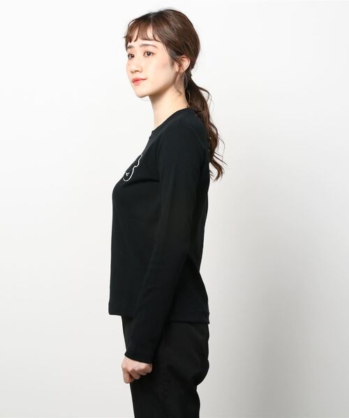 DOUBLE STANDARD CLOTHING(ダブルスタンダードクロージング)の「24/-フライスプルオーバー(Tシャツ/カットソー・レディース・ブラック/オフホワイト/トップグレー・FREE)」の6枚目の写真