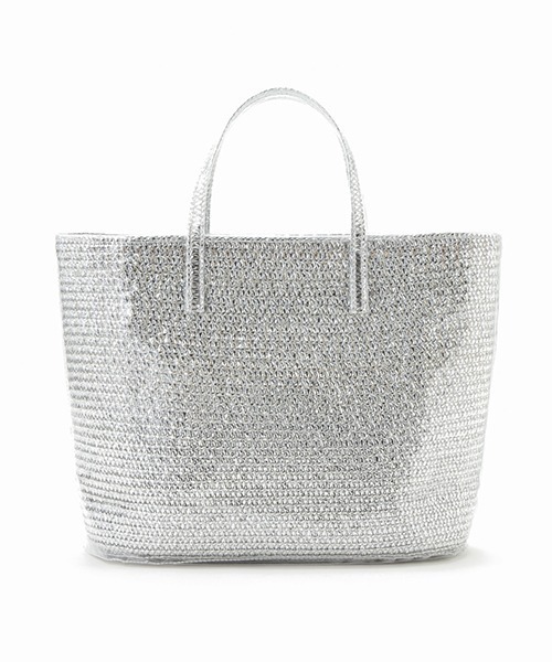 Casselini（キャセリーニ）の「Casselini(キャセリーニ)カラーブレードバッグ小（ハンドバッグ・レディース・シルバー/ゴールド/ベージュ/ブルー・FREE）」の7枚目の写真