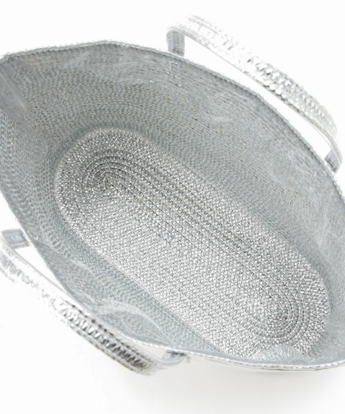 Casselini（キャセリーニ）の「Casselini(キャセリーニ)カラーブレードバッグ小（ハンドバッグ・レディース・シルバー/ゴールド/ベージュ/ブルー・FREE）」の13枚目の写真