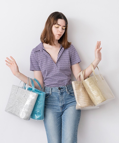 Casselini（キャセリーニ）の「Casselini(キャセリーニ)カラーブレードバッグ小（ハンドバッグ・レディース・シルバー/ゴールド/ベージュ/ブルー・FREE）」の14枚目の写真