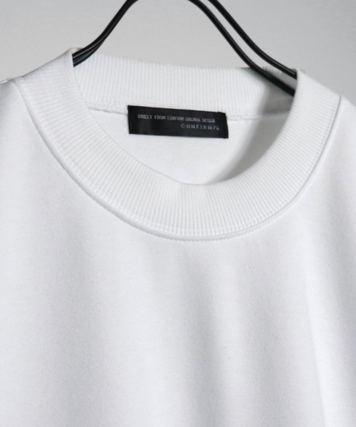 Confirm（コンファーム）の「Confirm / コンファーム カラースリーブ ポンチルーズカットソー（Tシャツ/カットソー・メンズ・チャコールグレー/テラコッタ/ホワイト/ホワイト×グレー・M/L）」の7枚目の写真