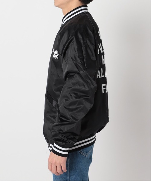 417 EDIFICE（フォーワンセブンエディフィス）の「【NIKS / ニックス】  WEEKEND Satin BBジャケット（スタジャン・メンズ・ブラック/グリーン/ブルー・MEDIUM/LARGE）」の14枚目の写真