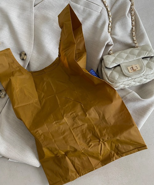 BAGGU(バグー)の「【BAGGU/バグゥ】2022SS BABY BAGGU(エコバッグ/サブバッグ・レディース・ダークグリーン/ベージュ/オリーブ/サックスブルー/イエロー/グリーン/ブロンズ/ピンク系その他/ローズ/レッド・FREE)」の10枚目の写真