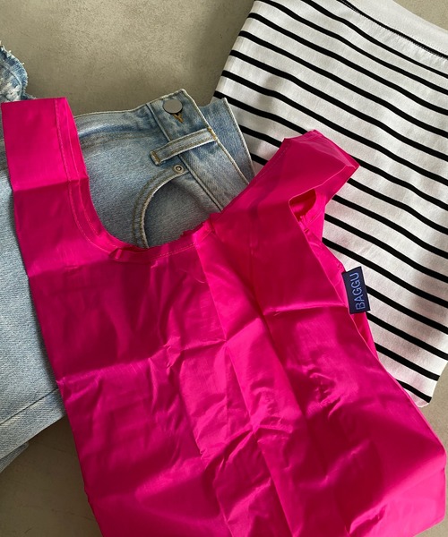 BAGGU(バグー)の「【BAGGU/バグゥ】2022SS BABY BAGGU(エコバッグ/サブバッグ・レディース・ダークグリーン/ベージュ/オリーブ/サックスブルー/イエロー/グリーン/ブロンズ/ピンク系その他/ローズ/レッド・FREE)」の7枚目の写真