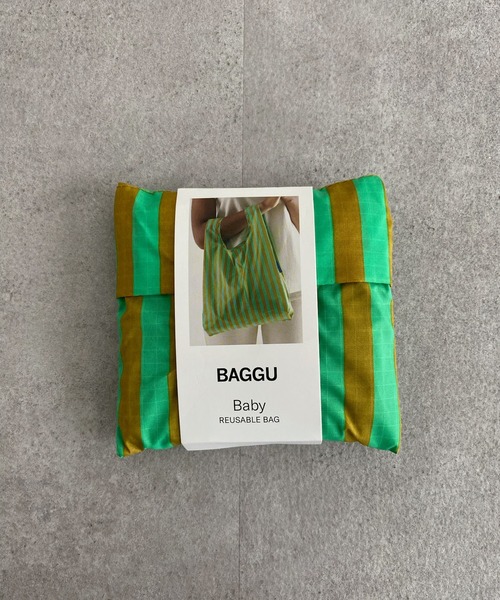 BAGGU(バグー)の「【BAGGU/バグゥ】2022SS BABY BAGGU(エコバッグ/サブバッグ・レディース・ダークグリーン/ベージュ/オリーブ/サックスブルー/イエロー/グリーン/ブロンズ/ピンク系その他/ローズ/レッド・FREE)」の5枚目の写真